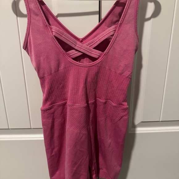 JoyLab Hot Pink Sleeveless Romper Jumpsuit - Picture 6 of 6